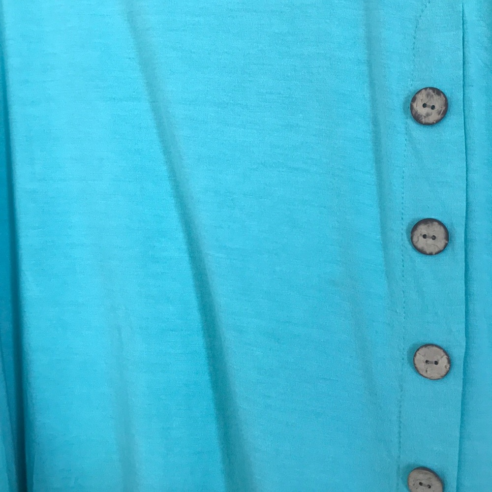 Mint 3/4 Sleeve Tunic With Buttons - image 8